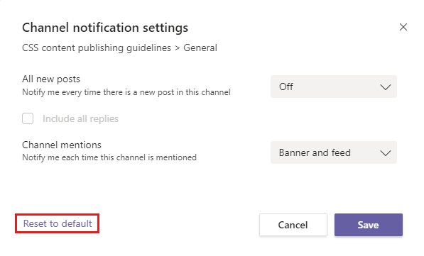 Le Impostazioni Delle Notifiche Canale Di Microsoft Teams Non Possono