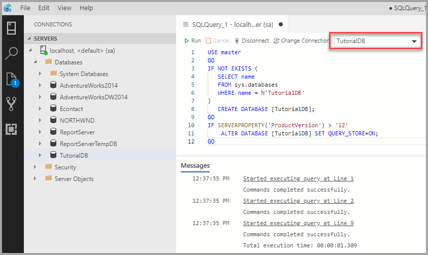 Sys databases. Azure data Studio.