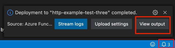 لقطة شاشة تظهر نافذة View Output
