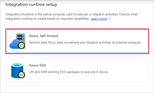 زر لإنشاء وقت تشغيل تكامل مستضاف ذاتياً
