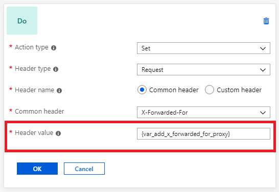 لقطة شاشة تعرض إجراء إزالة المنفذ.