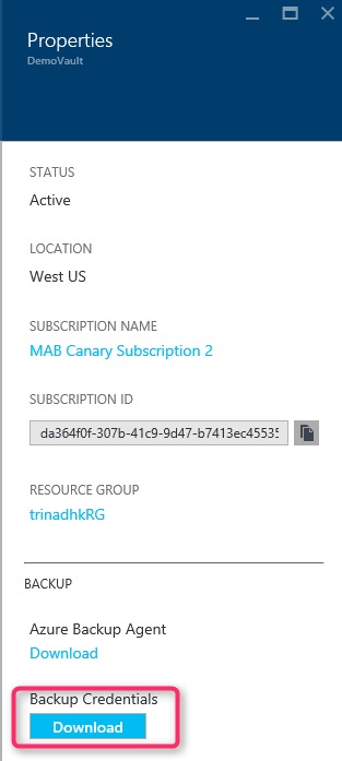 تنزيل بيانات الاعتماد