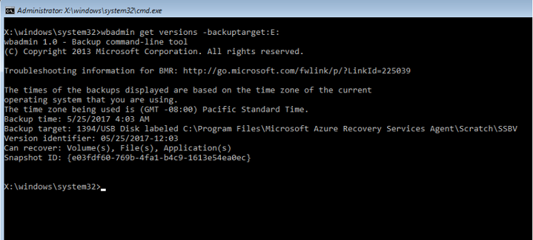 احصل على إصدارات نسخة احتياطية من حالة النظام
