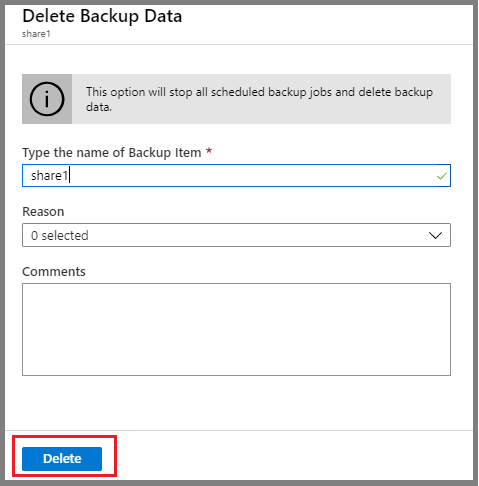 التأكيد على حذف البيانات