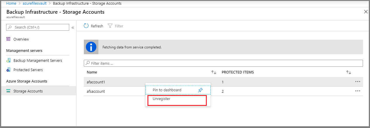 تحديد إلغاء التسجيل