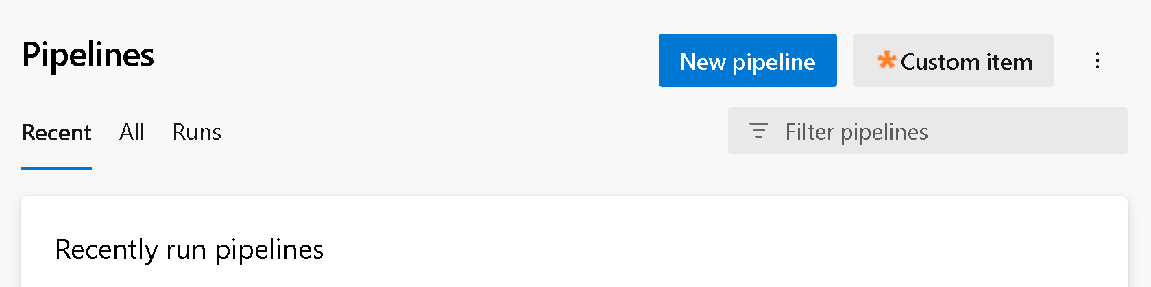 Screenshot of a header button in the pipeline details view.