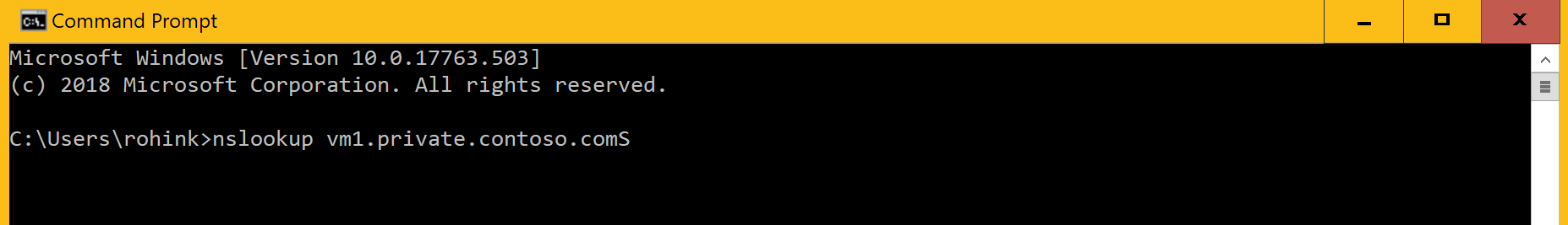 التحقق من تحليل الاسم