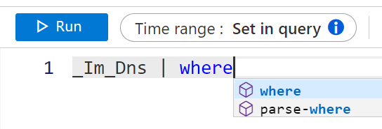 لقطة شاشة منتقي الوقت المخصص عند استخدام ASIM.