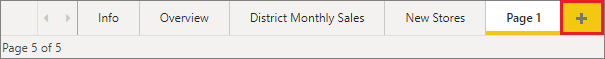 Screenshot of the New page icon.