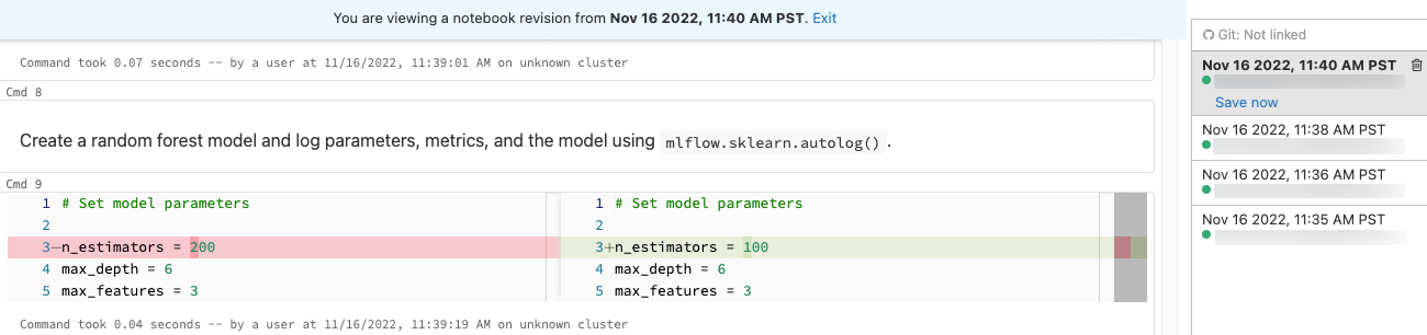 إظهار التعليمات البرمجية diffs