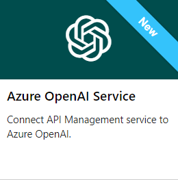 لقطة شاشة لإنشاء واجهة برمجة تطبيقات من خدمة Azure OpenAI في المدخل.