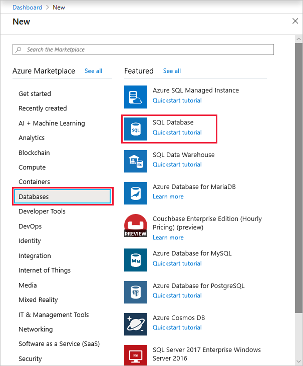 create empty-database