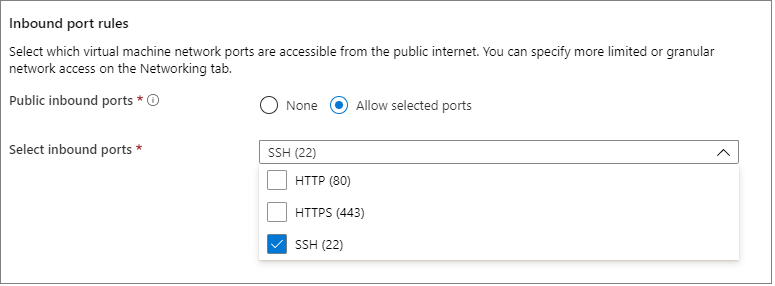 Inbound ports