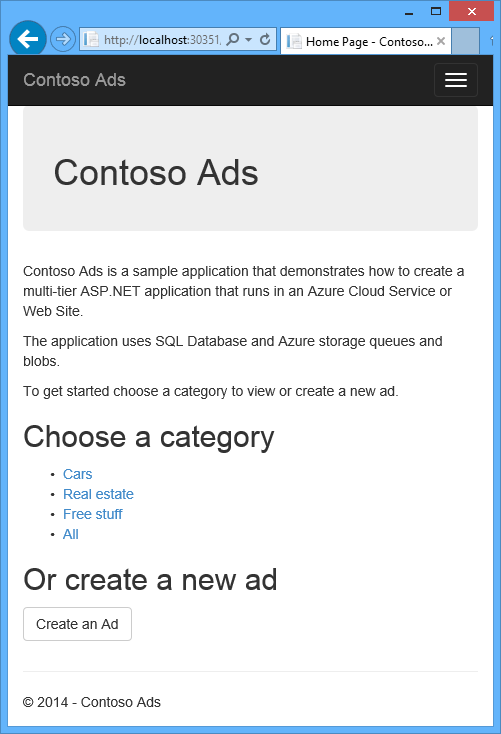 هندسة إعلانات Contoso 1