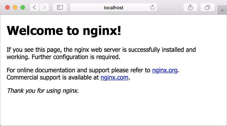Nginx على الكمبيوتر المحلي