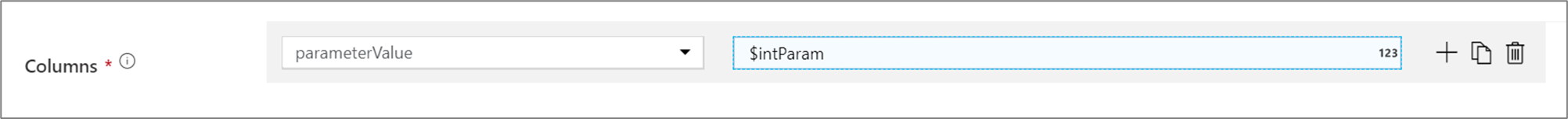 لقطة شاشة تظهر قيمة الأعمدة.