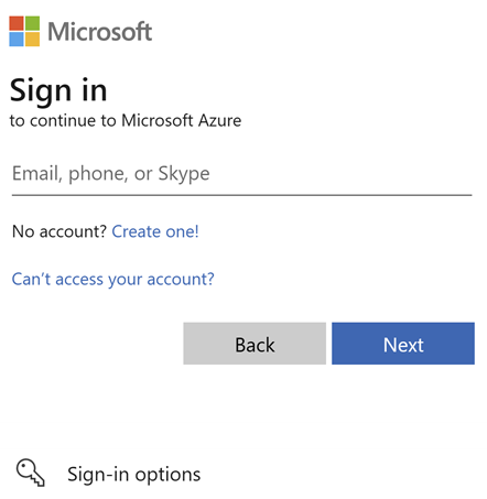 لقطة شاشة لشاشة تسجيل الدخول عند تسجيل الدخول إلى Defender for IoT على مدخل Microsoft Azure عبر SSO.