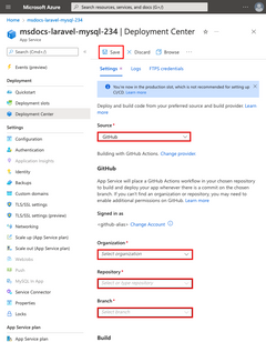 لقطة شاشة توضح كيفية تكوين CI/CD باستخدام GitHub Actions.