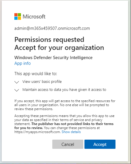 الأذونات المطلوبة.