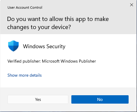 لقطة شاشة لمطالبة شاشة تطلب إذنا للتطبيق.