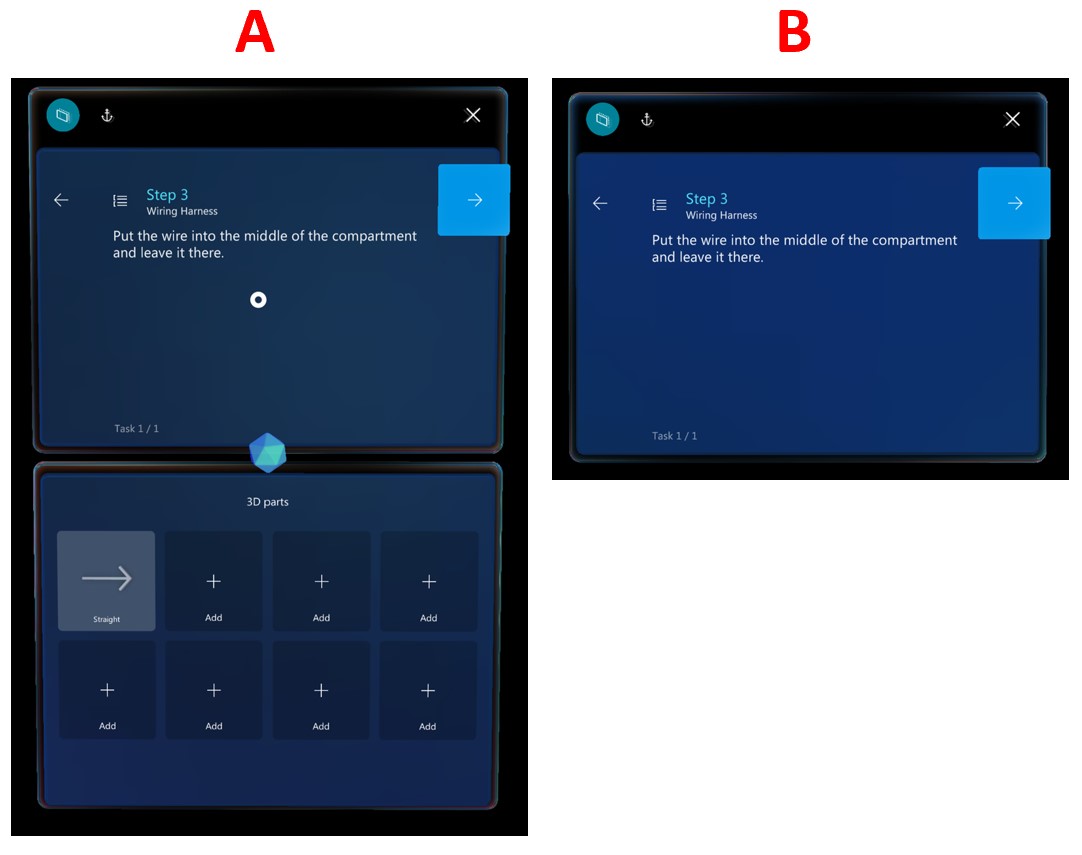 Step Editor and Step card compared.