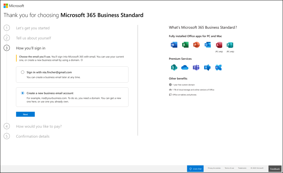 التسجيل في Microsoft 365 Business Basic - Microsoft 365 admin | Microsoft  Learn