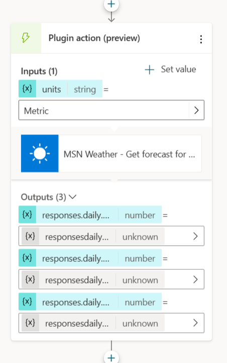 Screenshot of the units input having been overridden.