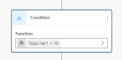 Screenshot showing the formula editor for a Condition node.