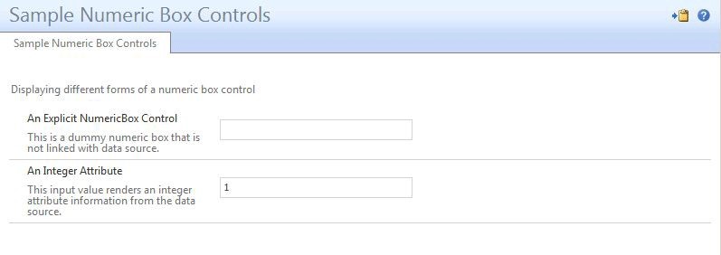 UocNumericBox control