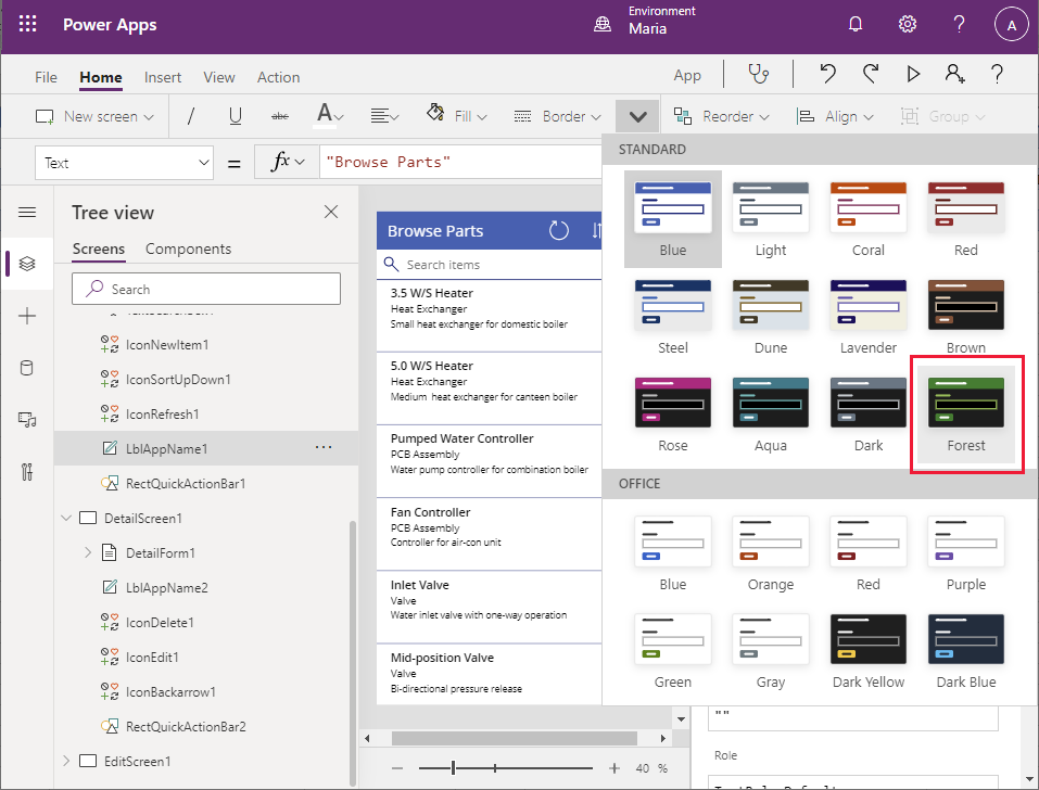 تحديد النسق.