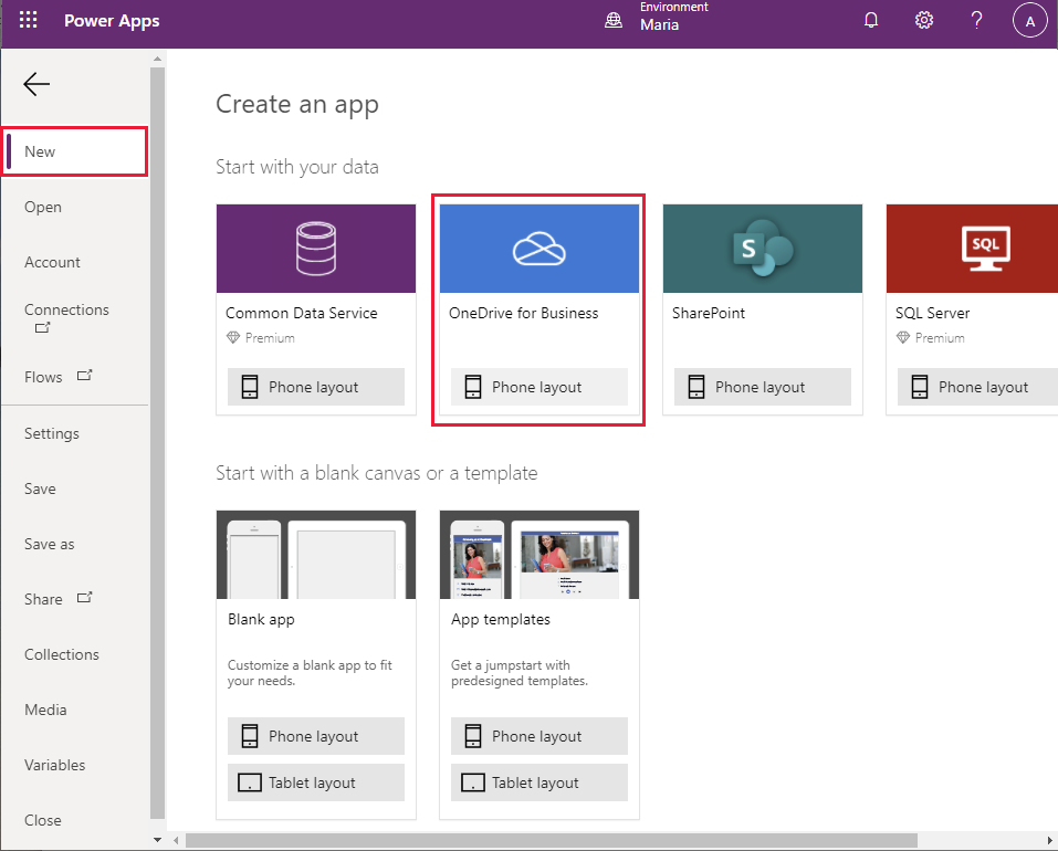 أنشئ تطبيقًا جديدًا.