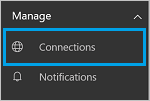 Select Connections.
