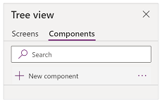 Tree view - components.