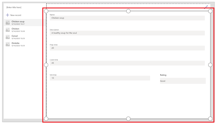 Updated form Updated form.