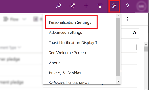 Personalization settings Personalization settings.