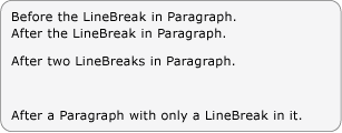 لقطة الشاشة: مثال لـ LineBreak