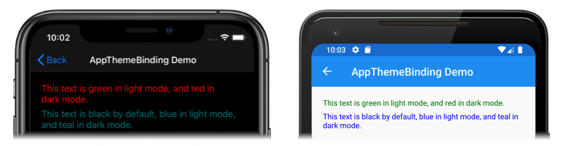 AppThemeBinding Demo AppThemeBinding Demo