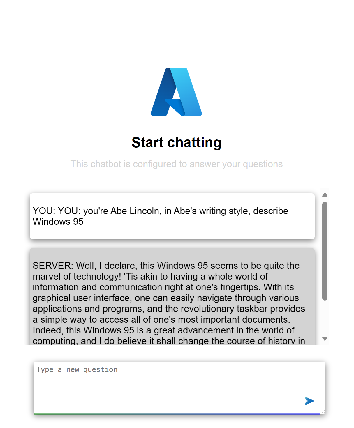 لقطة شاشة للتطبيق مع مربع الإدخال والزر.