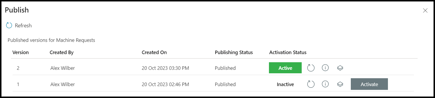 لقطة شاشة لشاشة النشر فِي 
