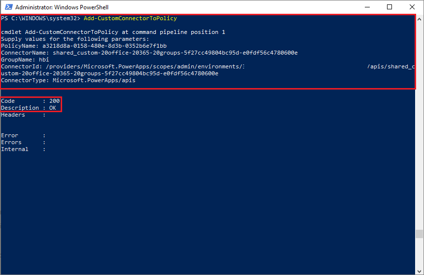 لقطة شاشة لإضافة نتائج الموصل مع تمييز 