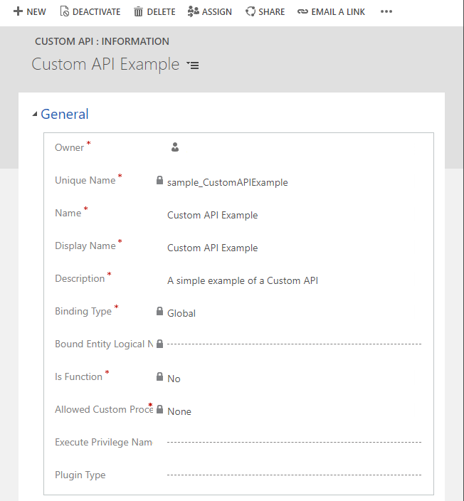 لقطة شَاشة لسجل API مخصصة.