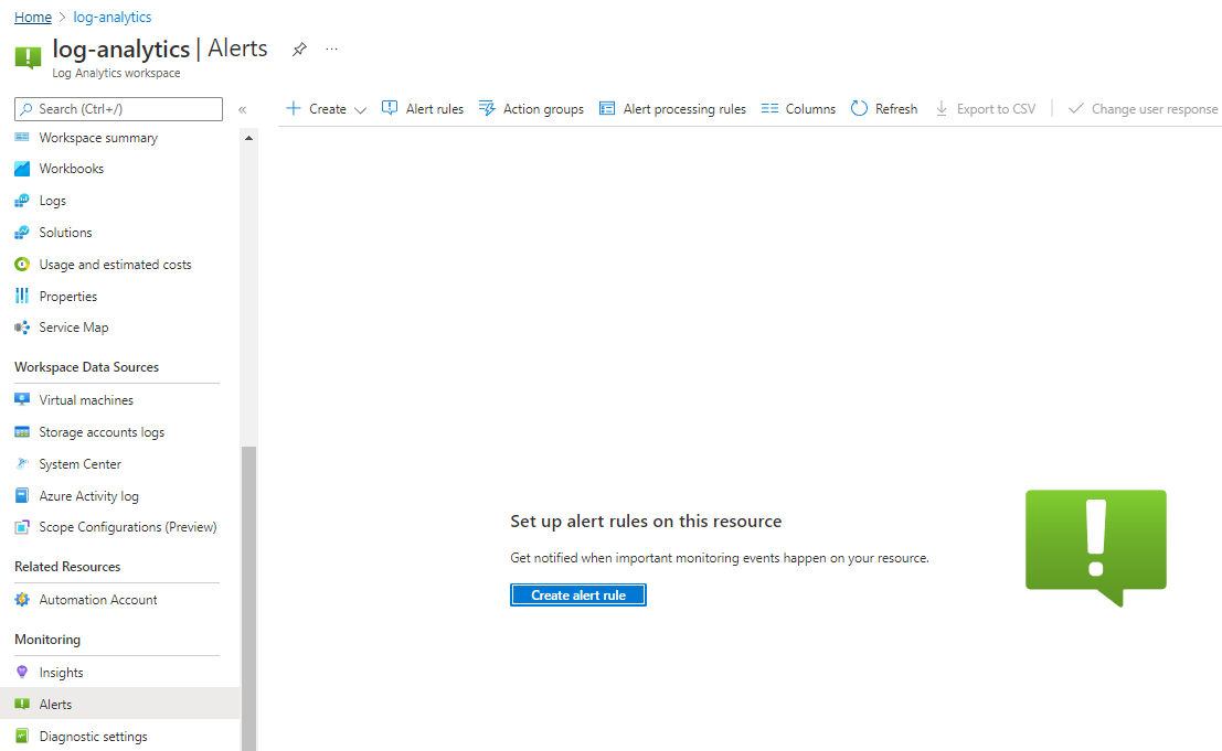 لقطة شاشة توضح مفهوم إنشاء قاعدة تنبيه جديدة.
