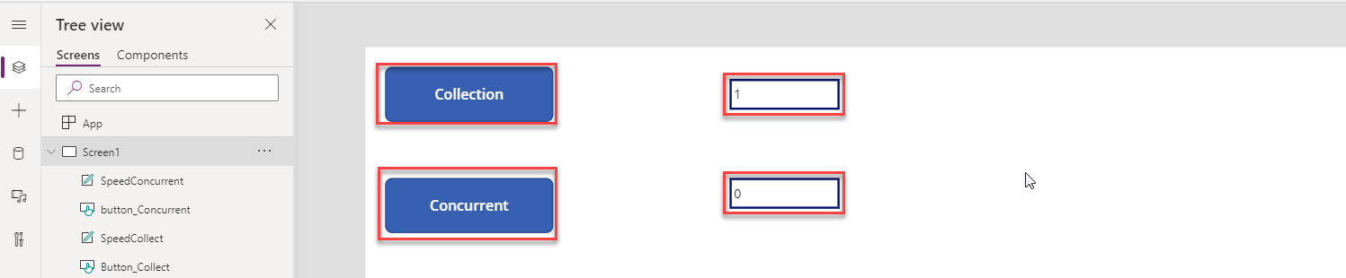 لقطة شاشة للتطبيق مع ظهور التسمية بجانب concurrent التي تُظهر نصف الوقت كما فِي السابق.