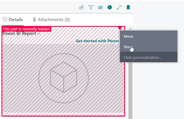 Screenshot illustrating the Personalization options.