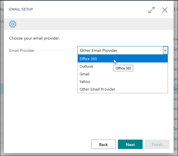 Screenshot of a sample NavigatePage in Business Central.