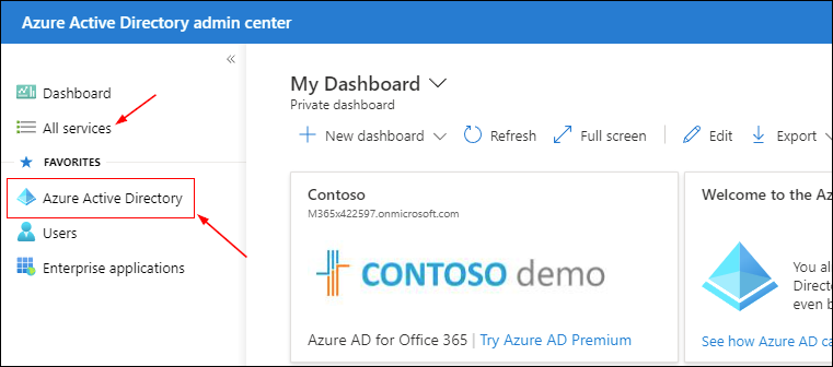 Screenshot of the Microsoft Entra ID center.