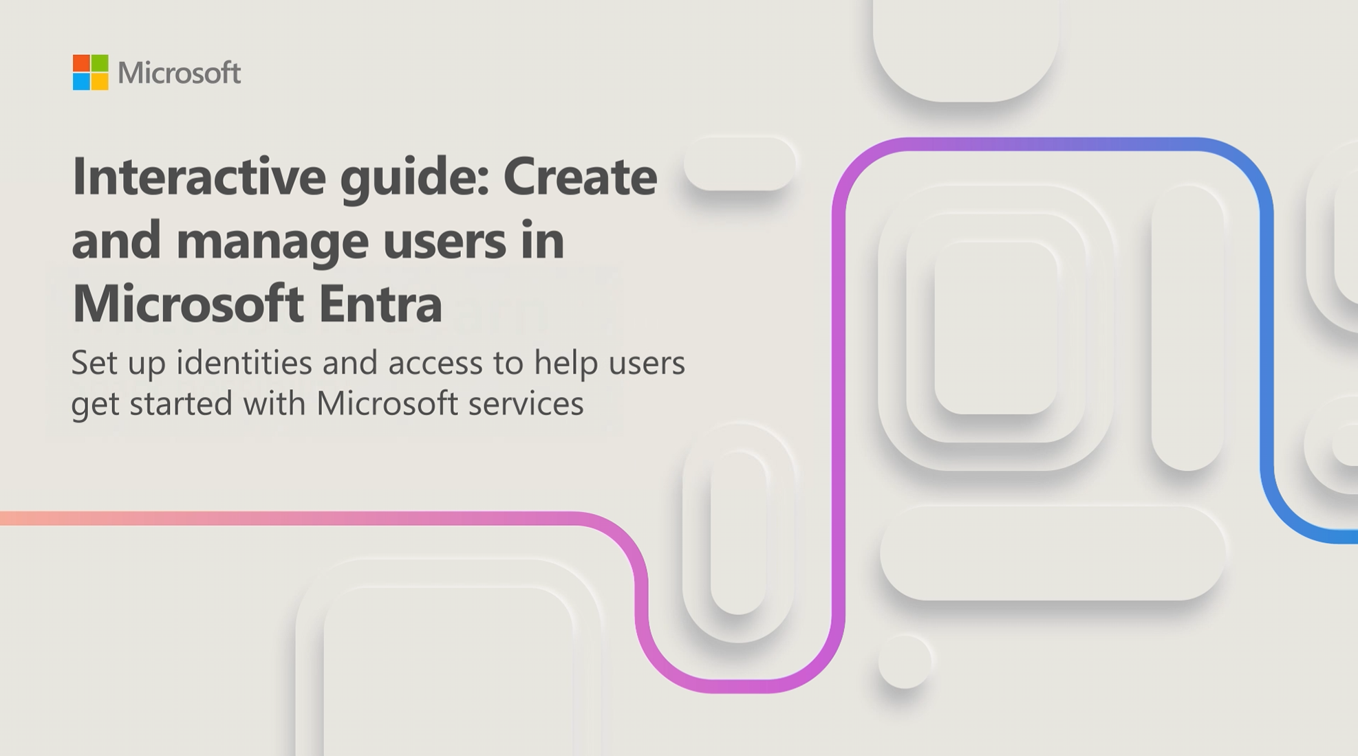 صورة مصغرة لإنشاء وإدارة مستخدم في Microsoft Entra ID.