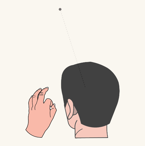 Head gaze cursor hand