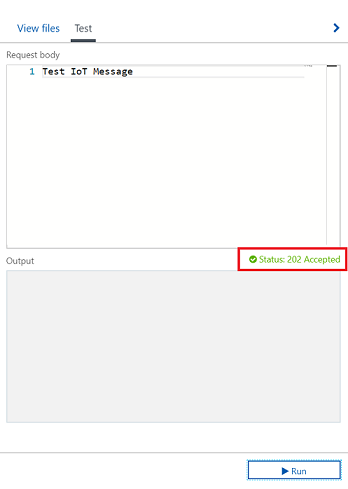 output result