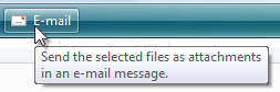 screen shot of e-mail button with infotip